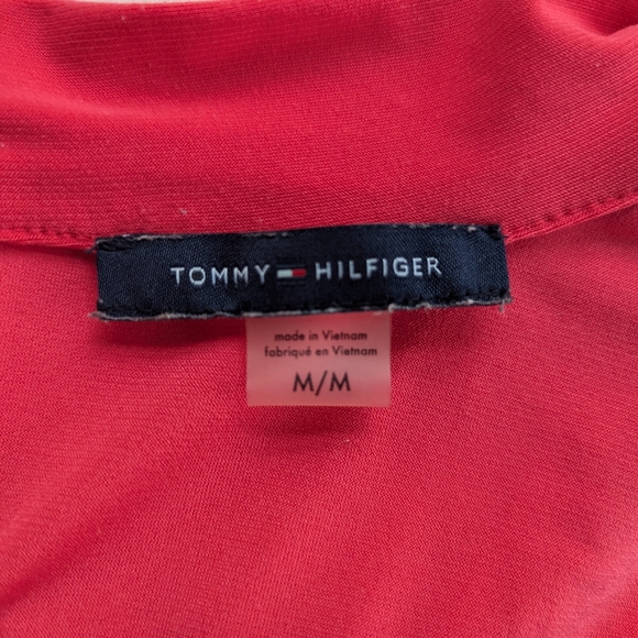 Tommy Hilfiger sleeveless pink silky blouse size medium - Picture 9 of 9